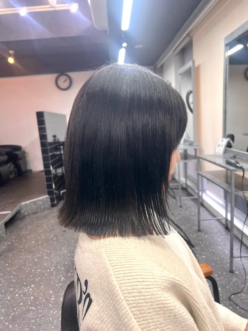ミディアム カラー ヘアカラー 山下/高田馬場 /美髪/透明感カラーのヘアスタイル