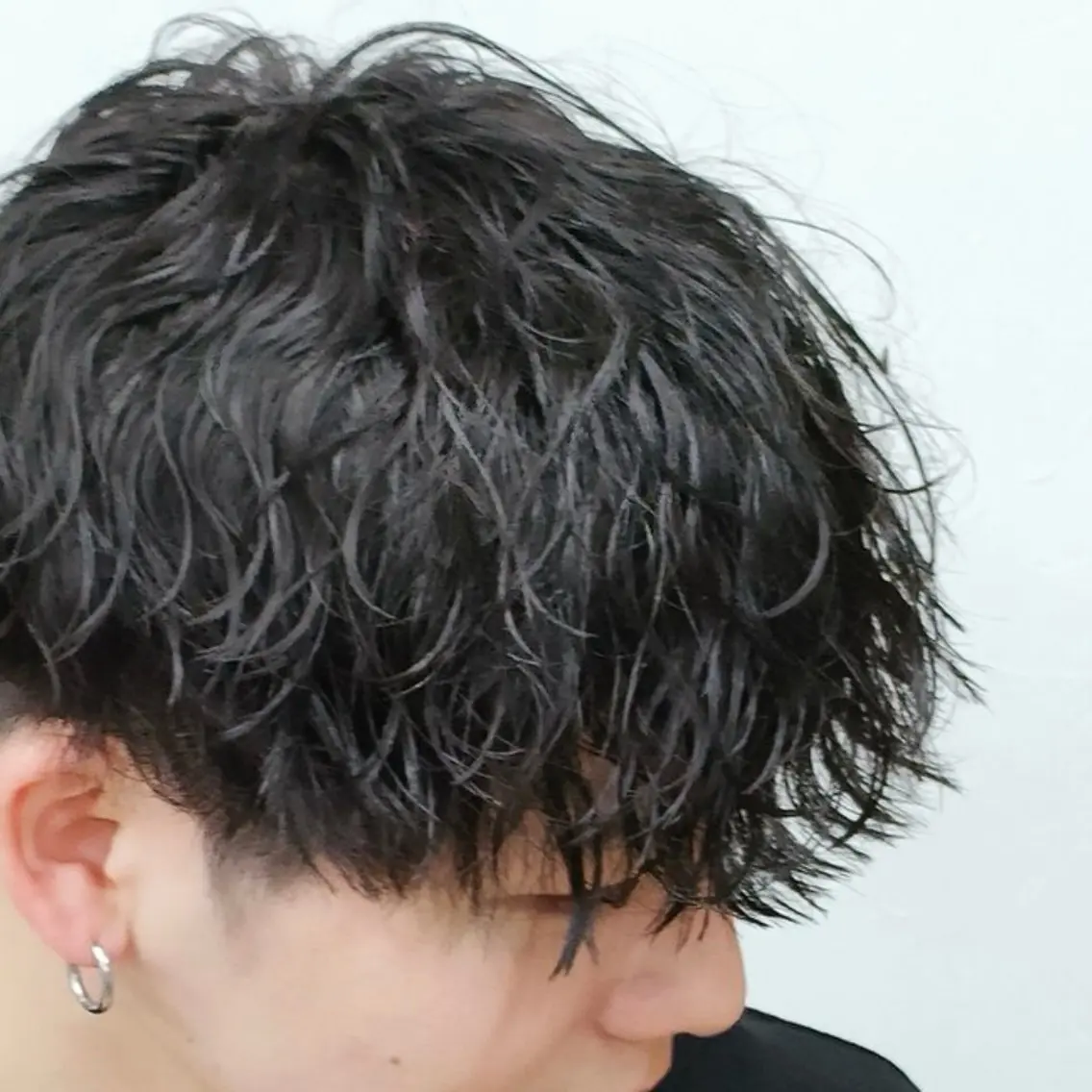 メンズカット+波巻きパーマ/波打ちパーマの写真