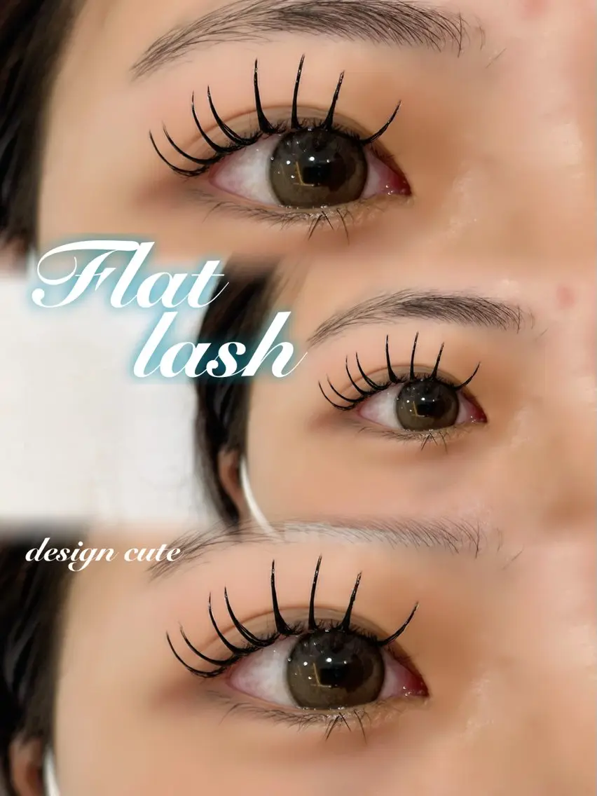 マツエク・マツパ フラットラッシュ ナチュラル Aoi⭐️ 心斎橋eyelashのマツエク・マツパデザイン
