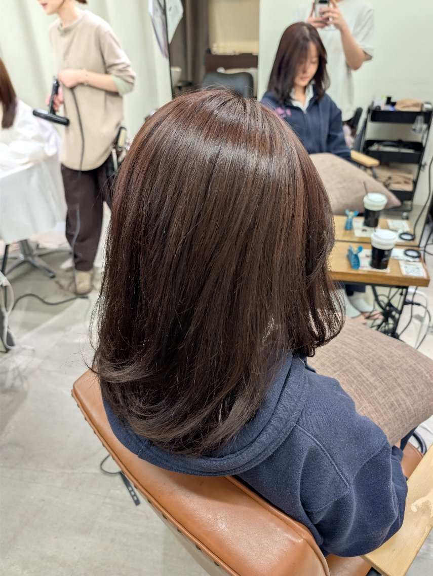 セミロング カラー ヘアカラー トリートメント カラー/銀座 /あおいのヘアスタイル