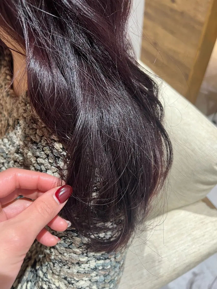 カラー ブラウンカラー ブルームヘアデザイン かこ。のヘアスタイル