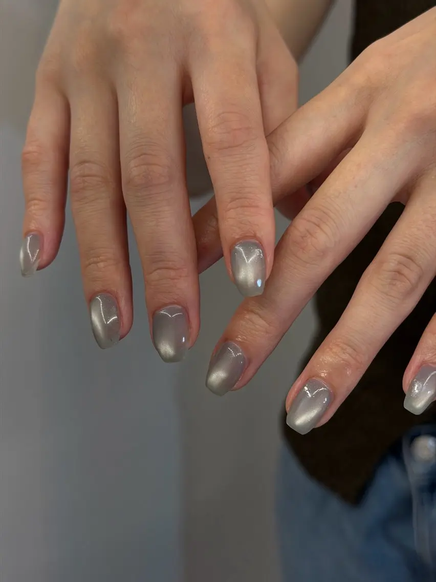 ネイル ジェルネイル マグネットネイル ニュアンスネイル ワンカラーネイル パラジェル ハンドネイル ハンドケア Bana_ Nailのネイルデザイン