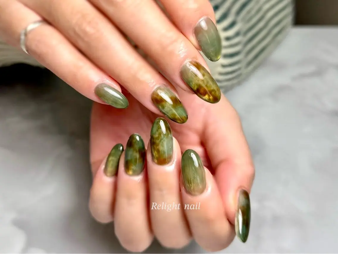 ネイル ニュアンスネイル Relight RIEのネイルデザイン