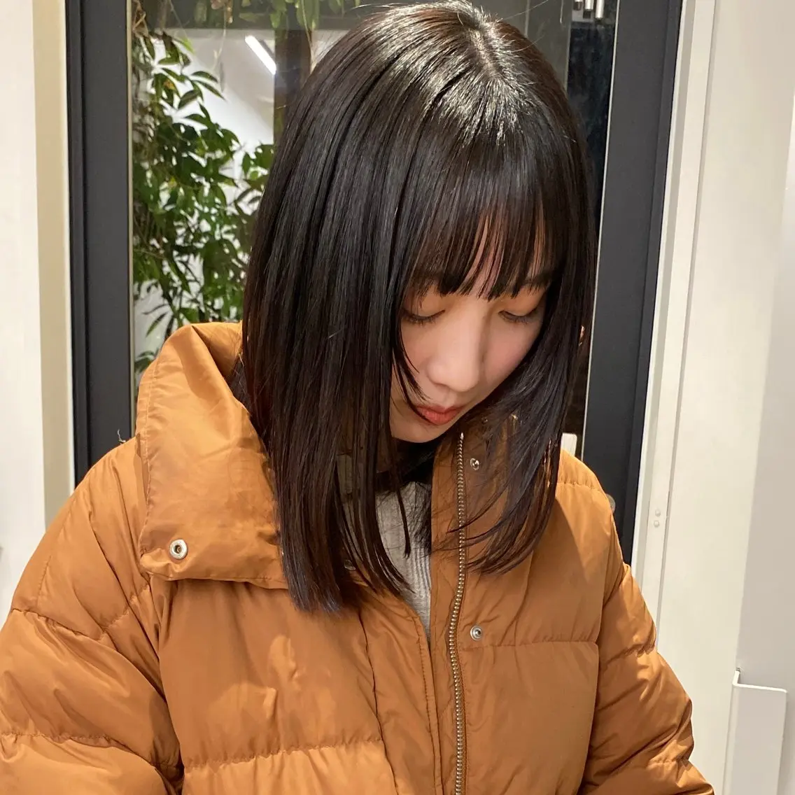 前髪カット+ワンカラー+Aujuaクイックトリートメント.の写真