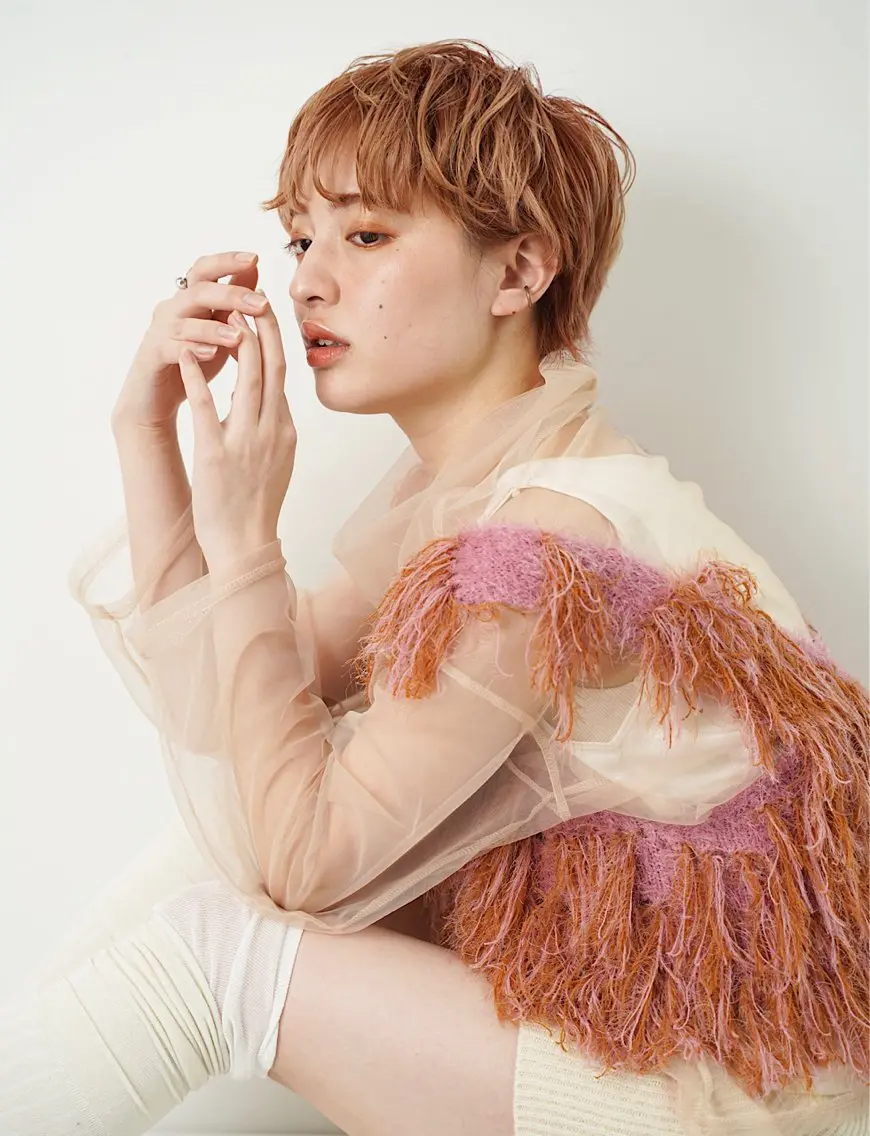 ショート カラー カット ヘアカラー Lino by hoNuaのヘアスタイル