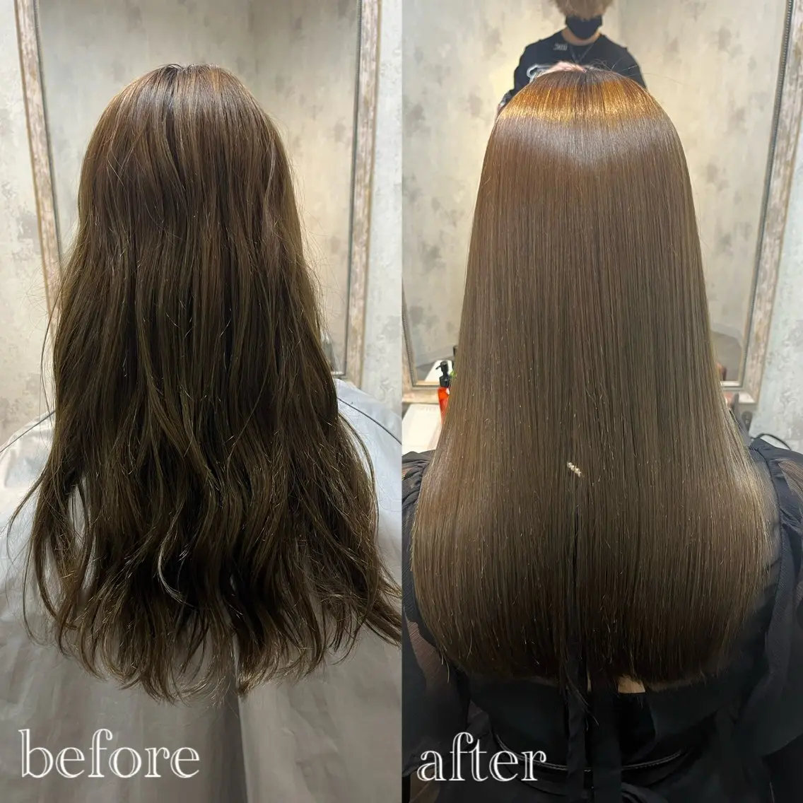 ロング 縮毛矯正 ⚜髪質改善東京 エリア1🏅マコト⚜のヘアスタイル