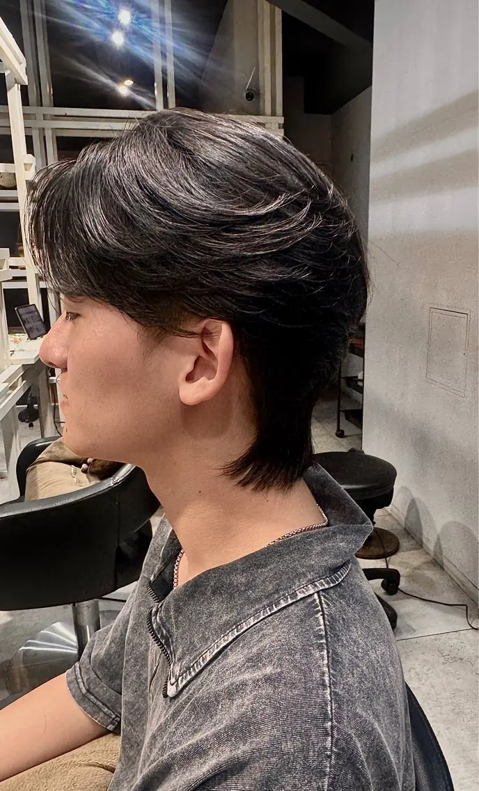 ミディアム メンズ センターパート カット ヘッドスパ 似合う髪型見つけます AYAKAのヘアスタイル