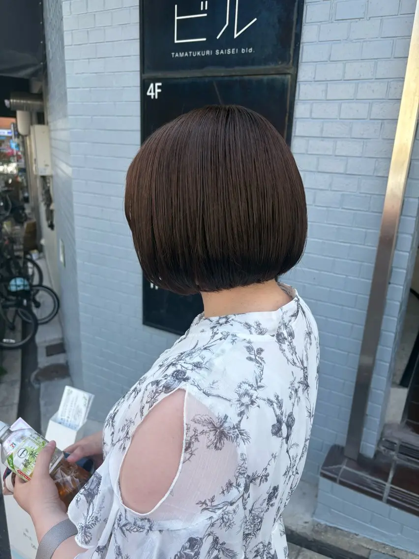 ショート カット トリートメント 藤倉なつみ/ パーマモデル様募集中のヘアスタイル