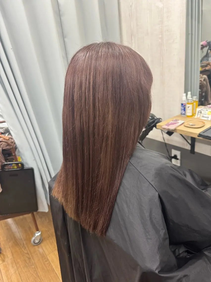 セミロング カラー カット ヘアカラー TELA HAIR 幕張本郷店 千尋のヘアスタイル