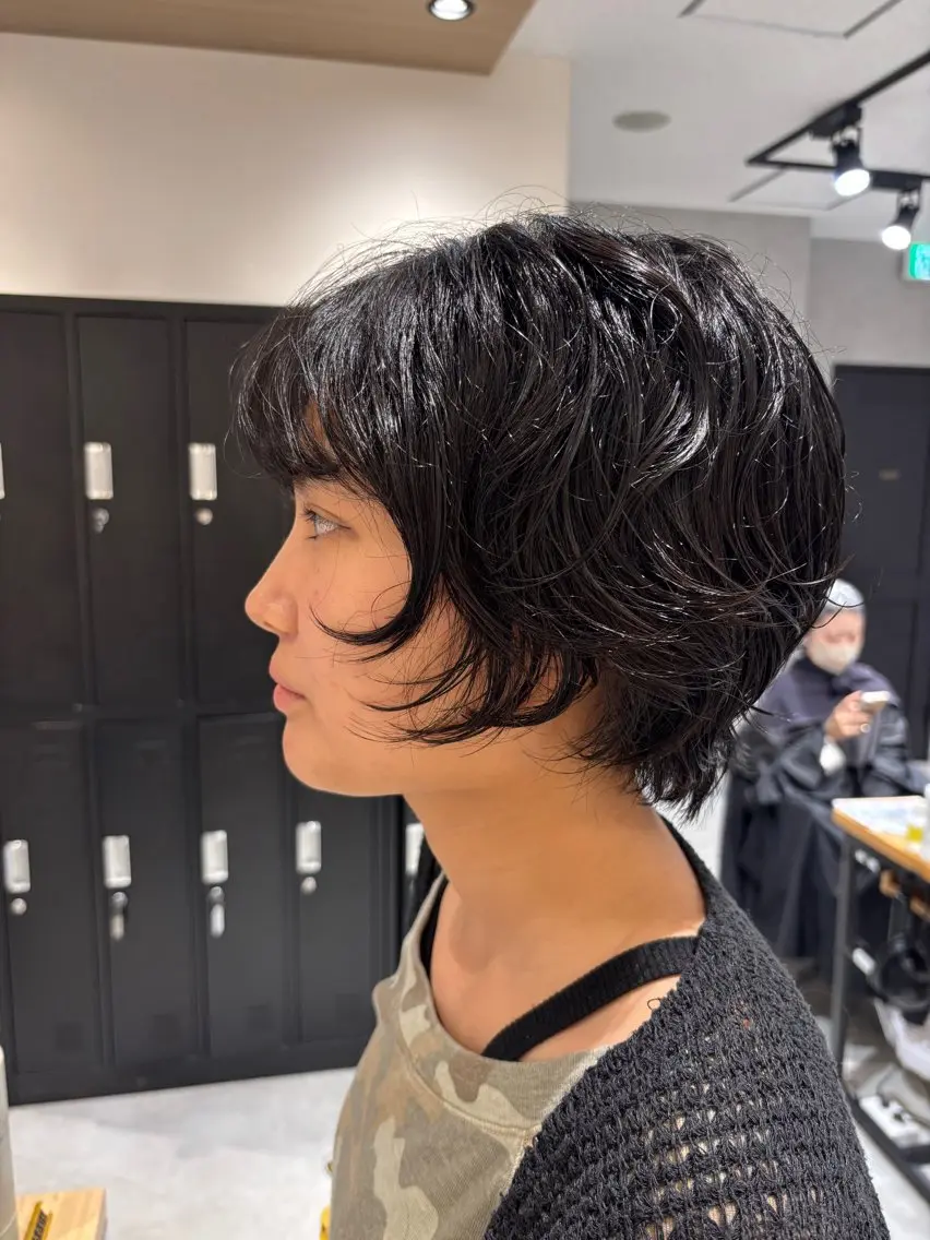 ショート パーマ レイヤー/ボブパーマ ⭐️NAOKIのヘアスタイル