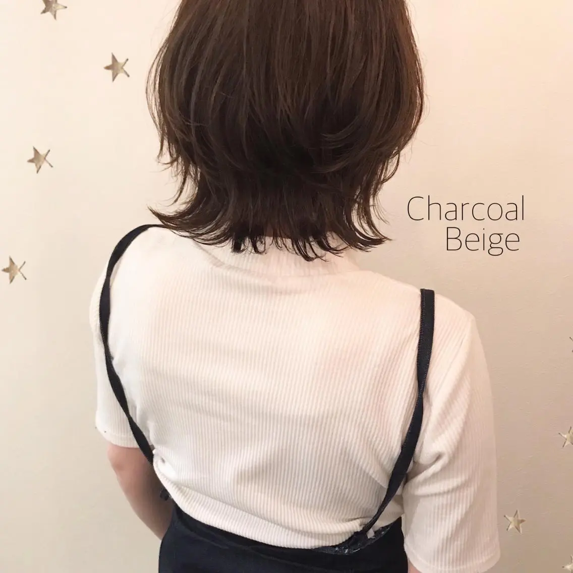 ミディアム カラー 市川 千夏のヘアスタイル