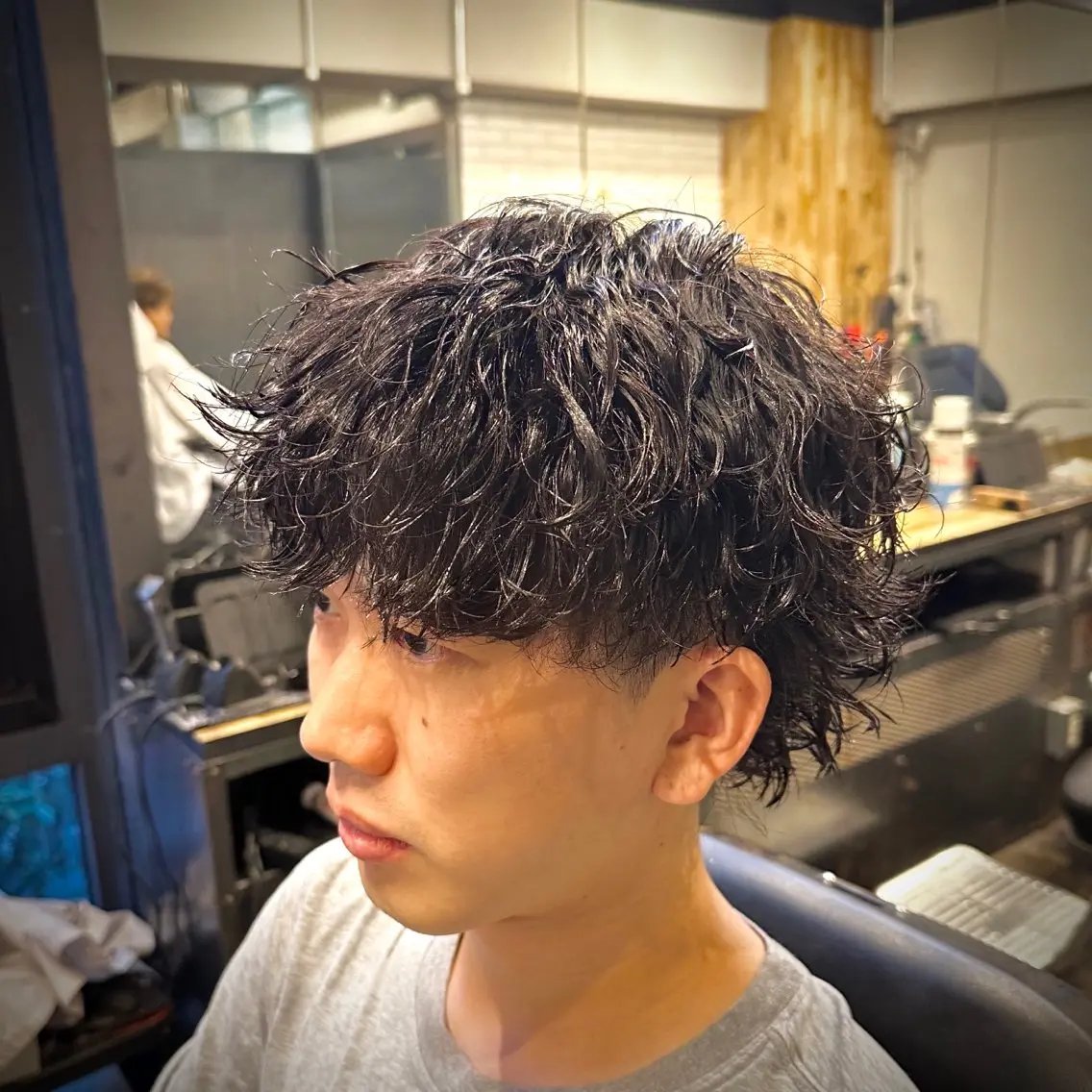 ショート メンズ カット パーマ トリートメント ツイスパ/メンズ パーマ/歩夢のヘアスタイル