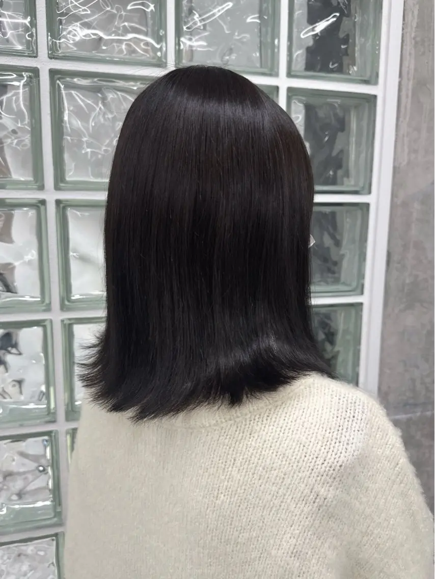 カラー ヘアカラー トリートメント ヘアセット 秋永 鈴のヘアスタイル