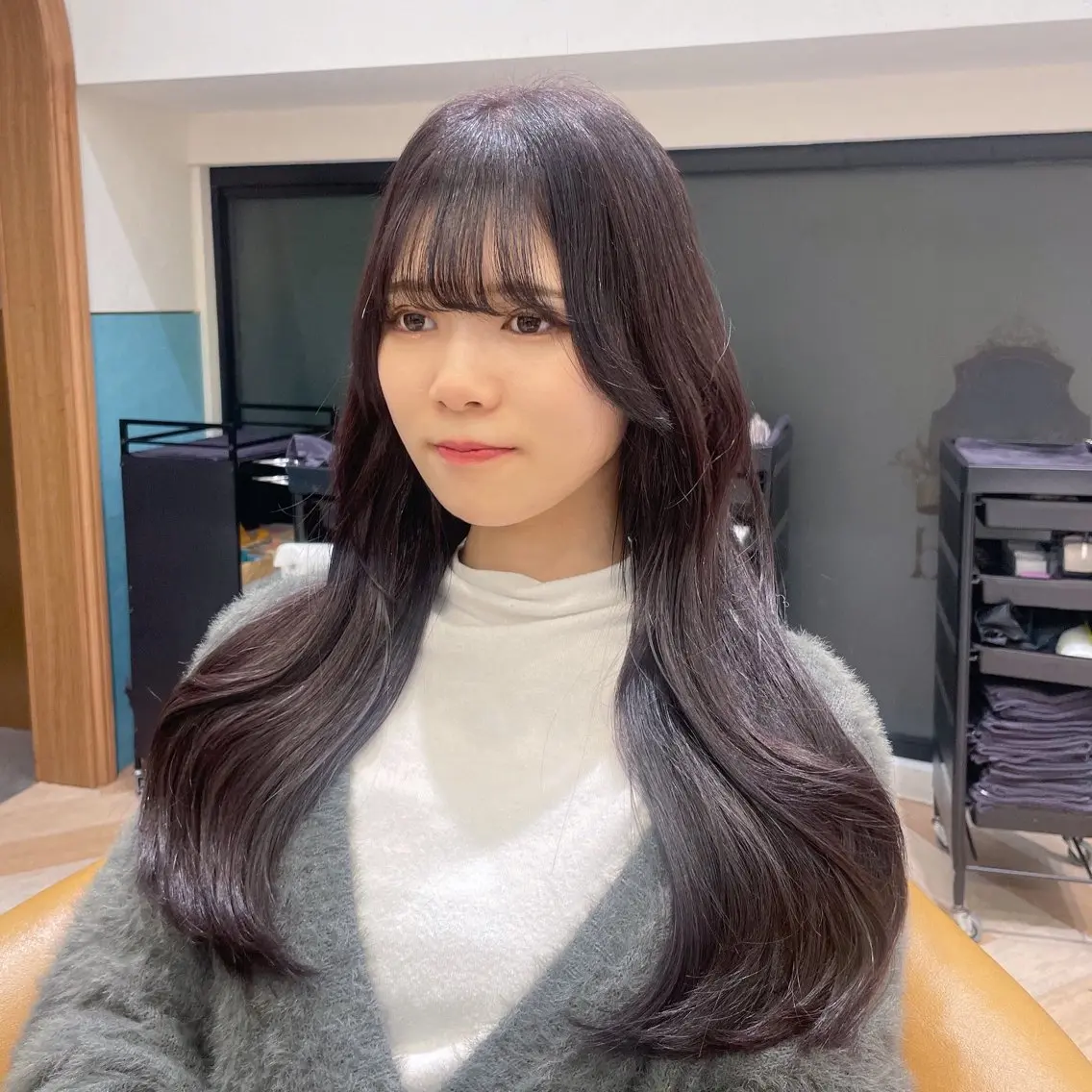 ロング カット トリートメント 韓国/ハッシュカット /レイヤー🧸‎千純のヘアスタイル