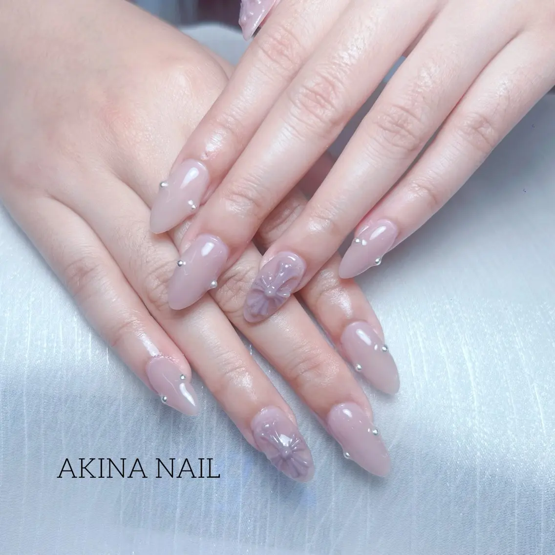 セミロング ハンドネイル Akina Nail 亀戸のネイルデザイン