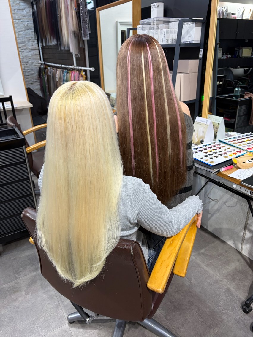 ロング ヘアカラー エクステ ⭐️U-topia ⭐️和泉田 りさ⭐️のヘアスタイル