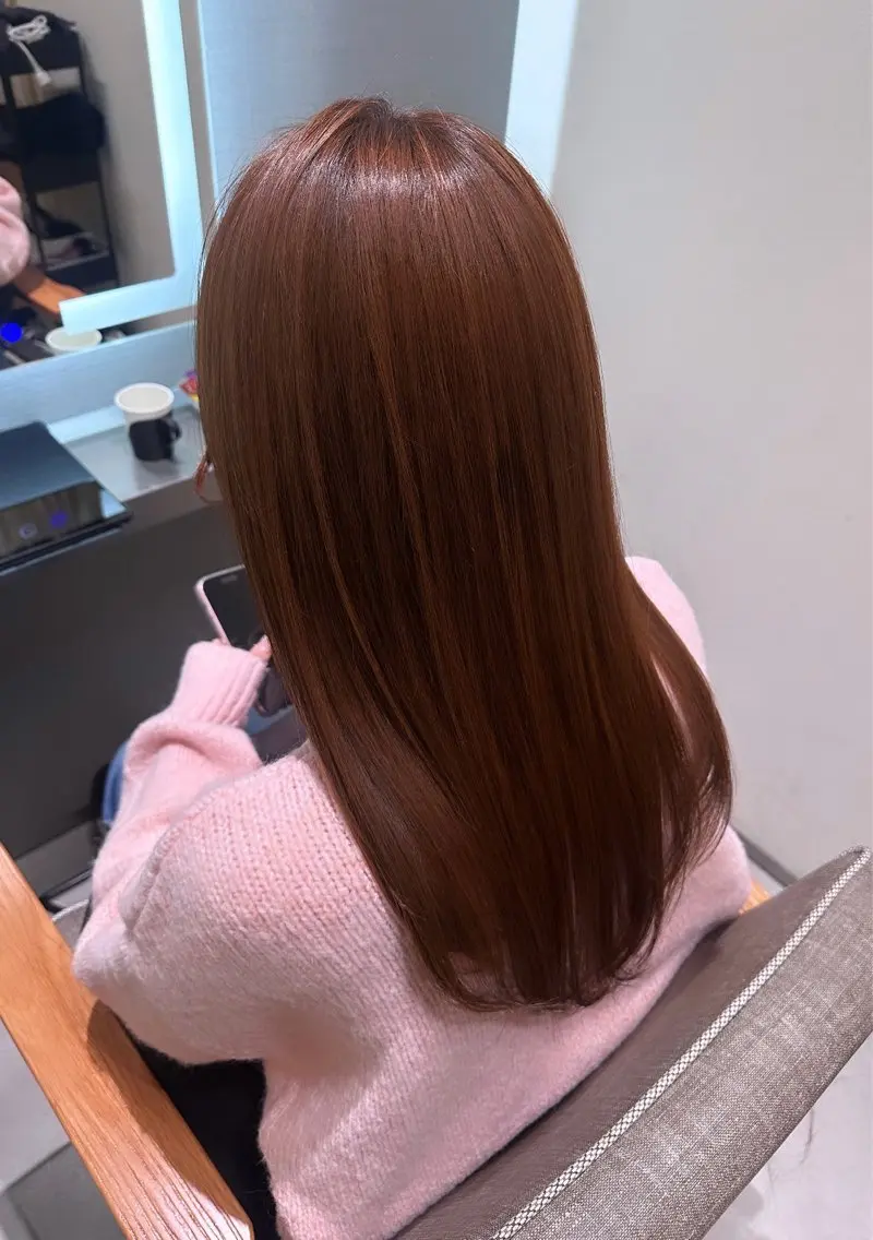 セミロング カラー ヘアアレンジ トリートメント 🇰🇷韓国スタイル レイヤー/ayanaのヘアスタイル