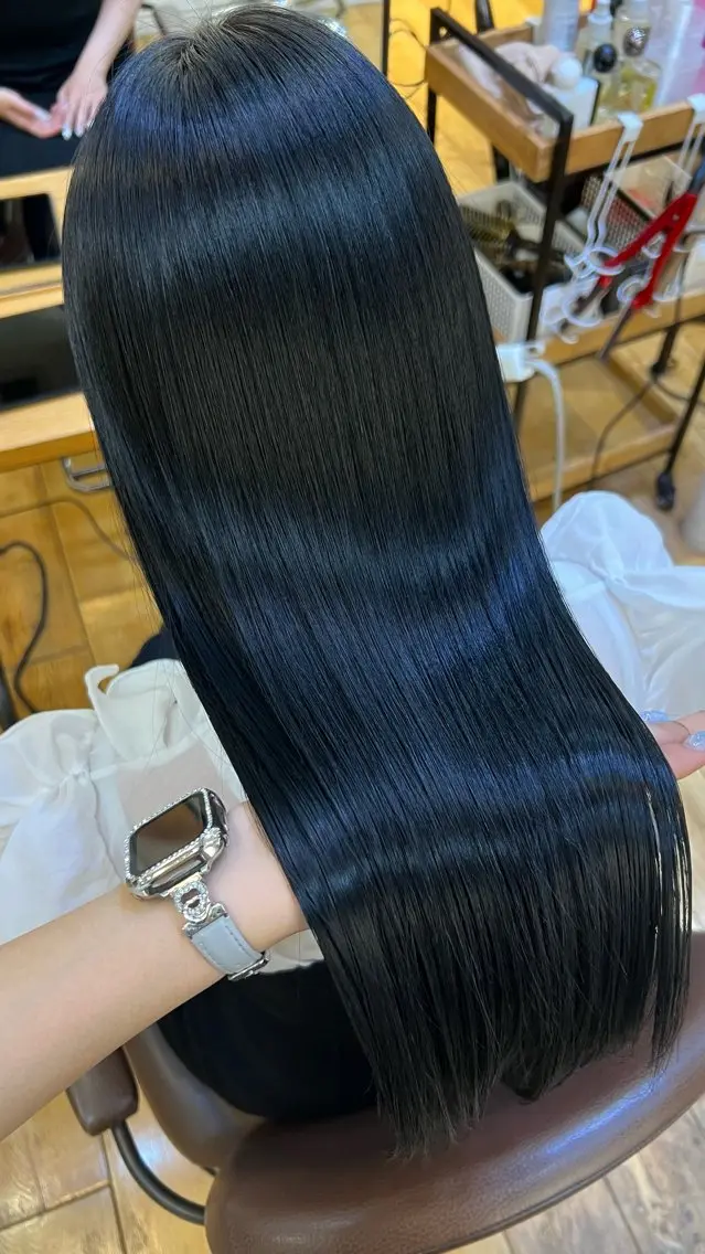 ロング カラー ヘアカラー ミディアムレイヤー/ 艶カラー🎀 emiのヘアスタイル