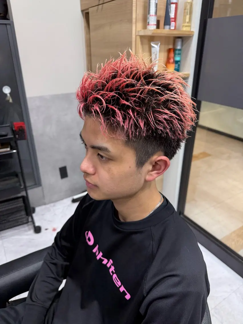 ショート メンズ スパイキーショート ショートヘア カット 🌻メンズカット 落合諒🌻のヘアスタイル