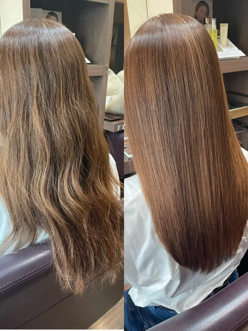 ロング 縮毛矯正 縮毛矯正/髪質改善 の専門家IKEのヘアスタイル