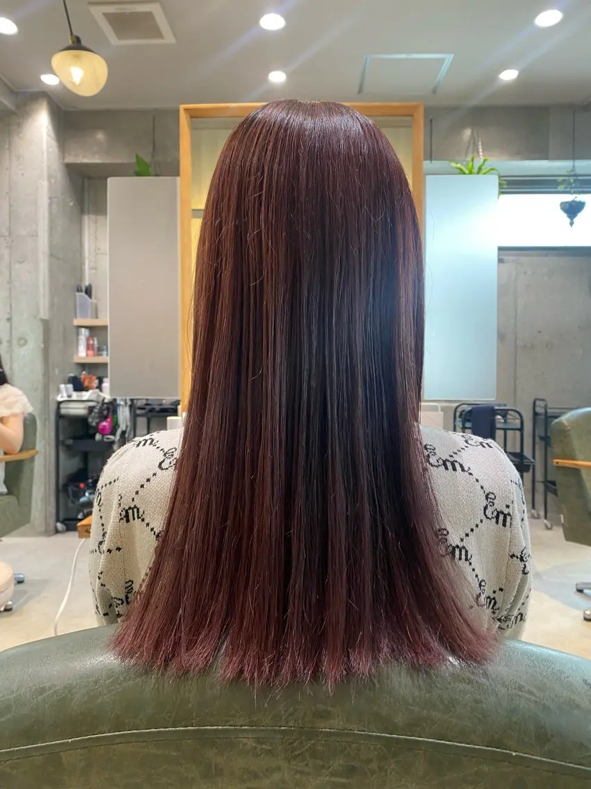 ロング カラー ブラウンカラー ピンクカラー ピンクブラウン ミユウ👗🎀 /カラーリスト/ボブのヘアスタイル