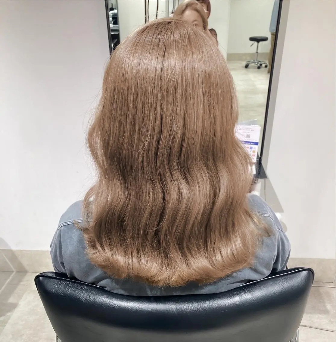 セミロング カラー ベージュカラー ヘアカラー ヘッドスパ スキバサミを使わない カット🌼唯🌼のヘアスタイル