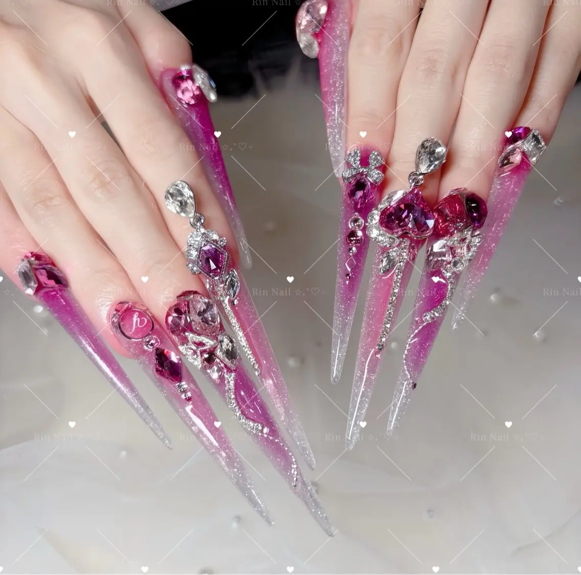 メンズ ネイル メンズ韓国風 ハロウィン べっ甲ネイル ブルー 長さ出し ハンドネイル Rin Nail 新大久保店のネイルデザイン