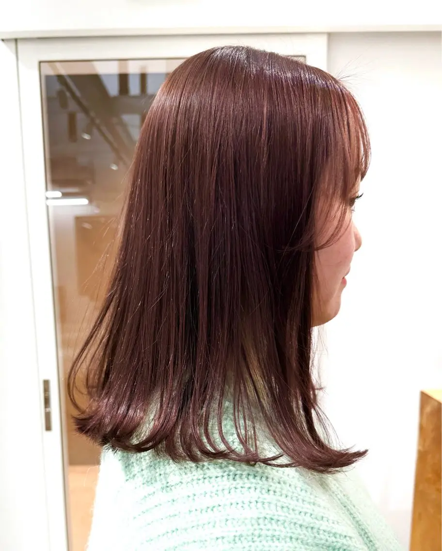 ミディアム レイヤーカット 艶髪✨/徳志 /髪質改善ストレートのヘアスタイル
