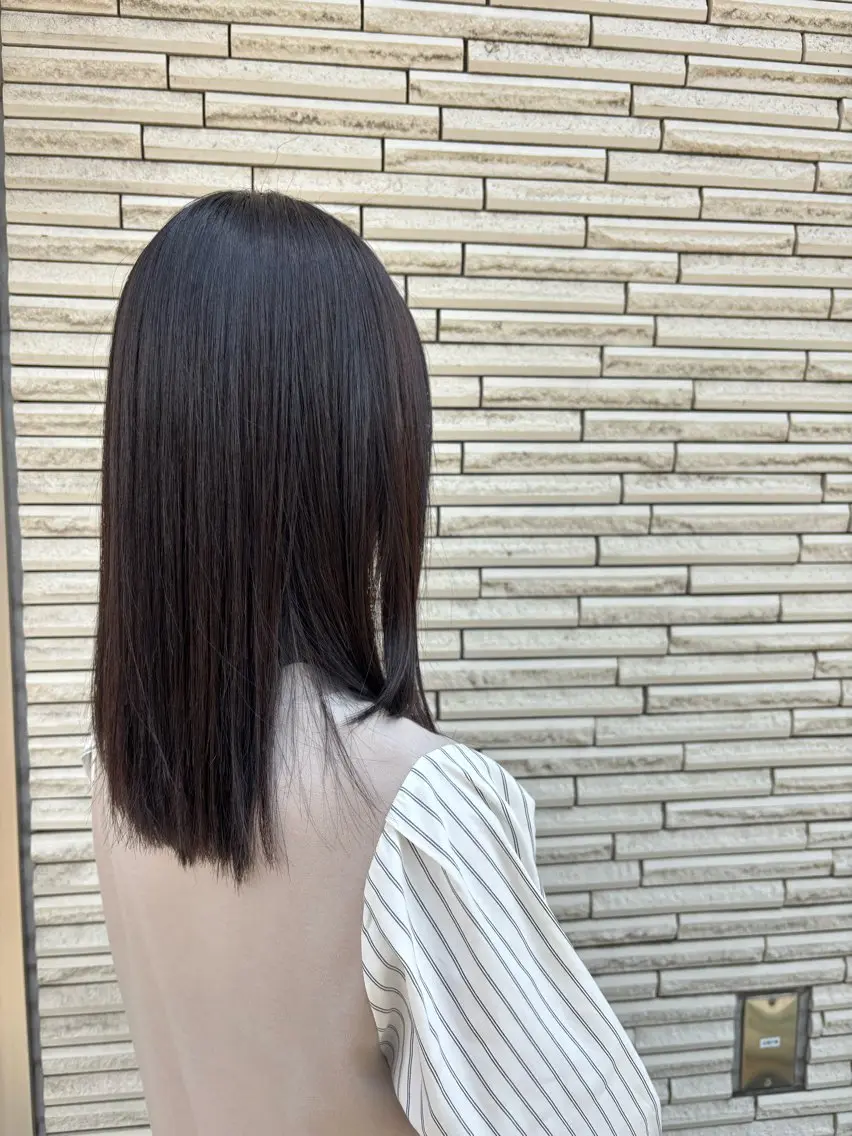 セミロング カット 縮毛矯正 🎀暖色color/ トップスタイリストのヘアスタイル
