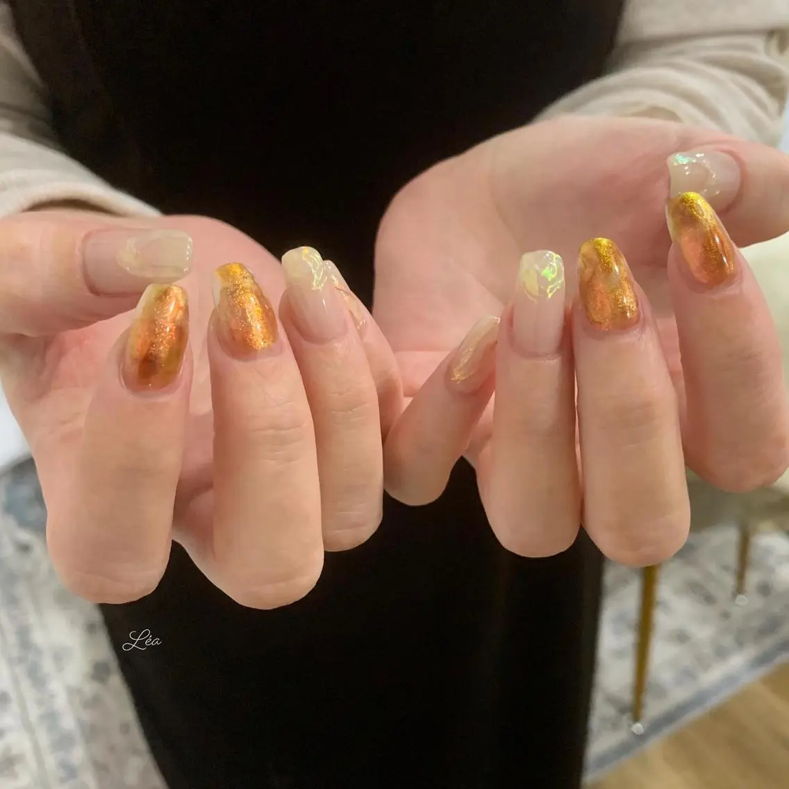 ネイル ジェルネイル パラジェル Léa nailのネイルデザイン