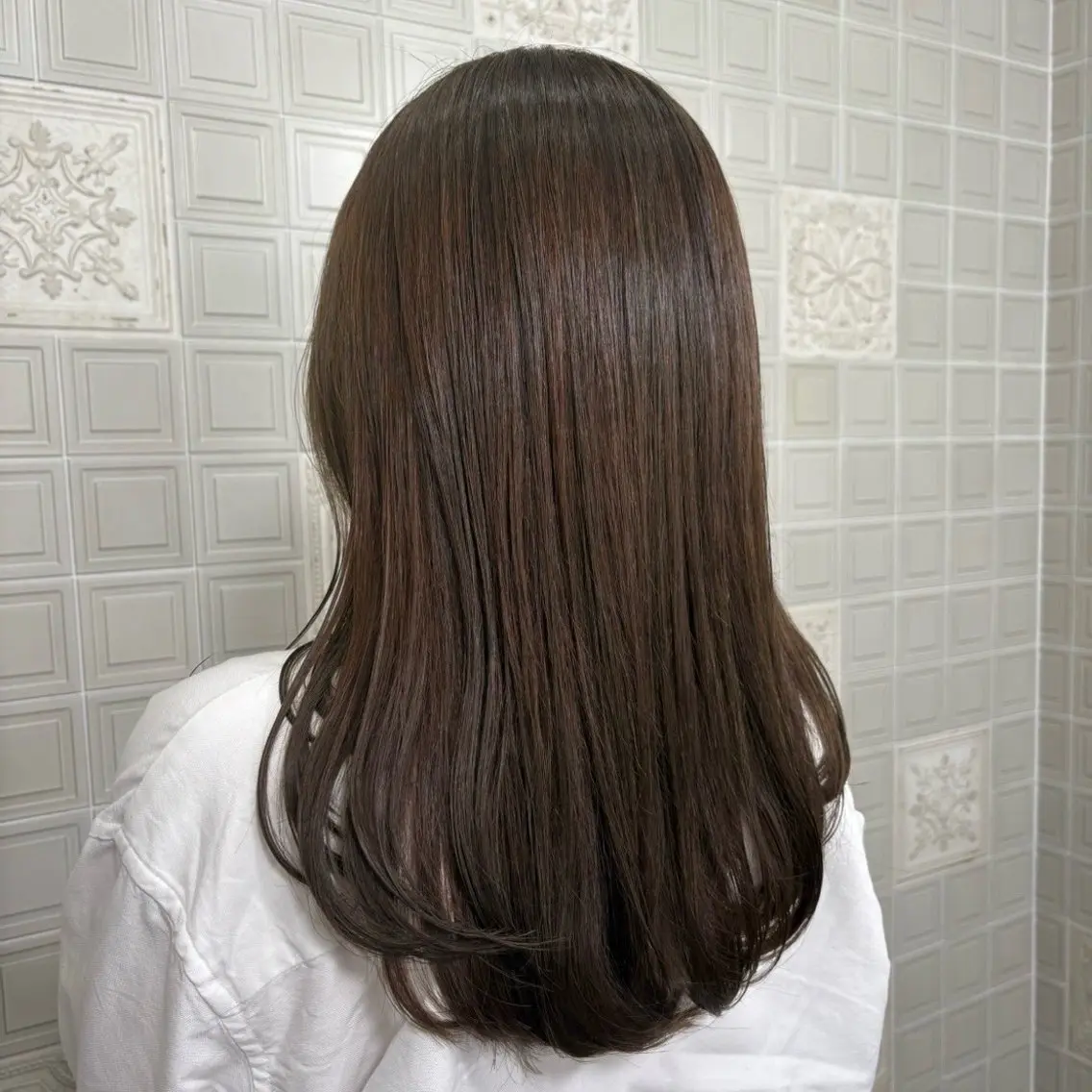 セミロング カラー TRIELA池袋/ モモカのヘアスタイル
