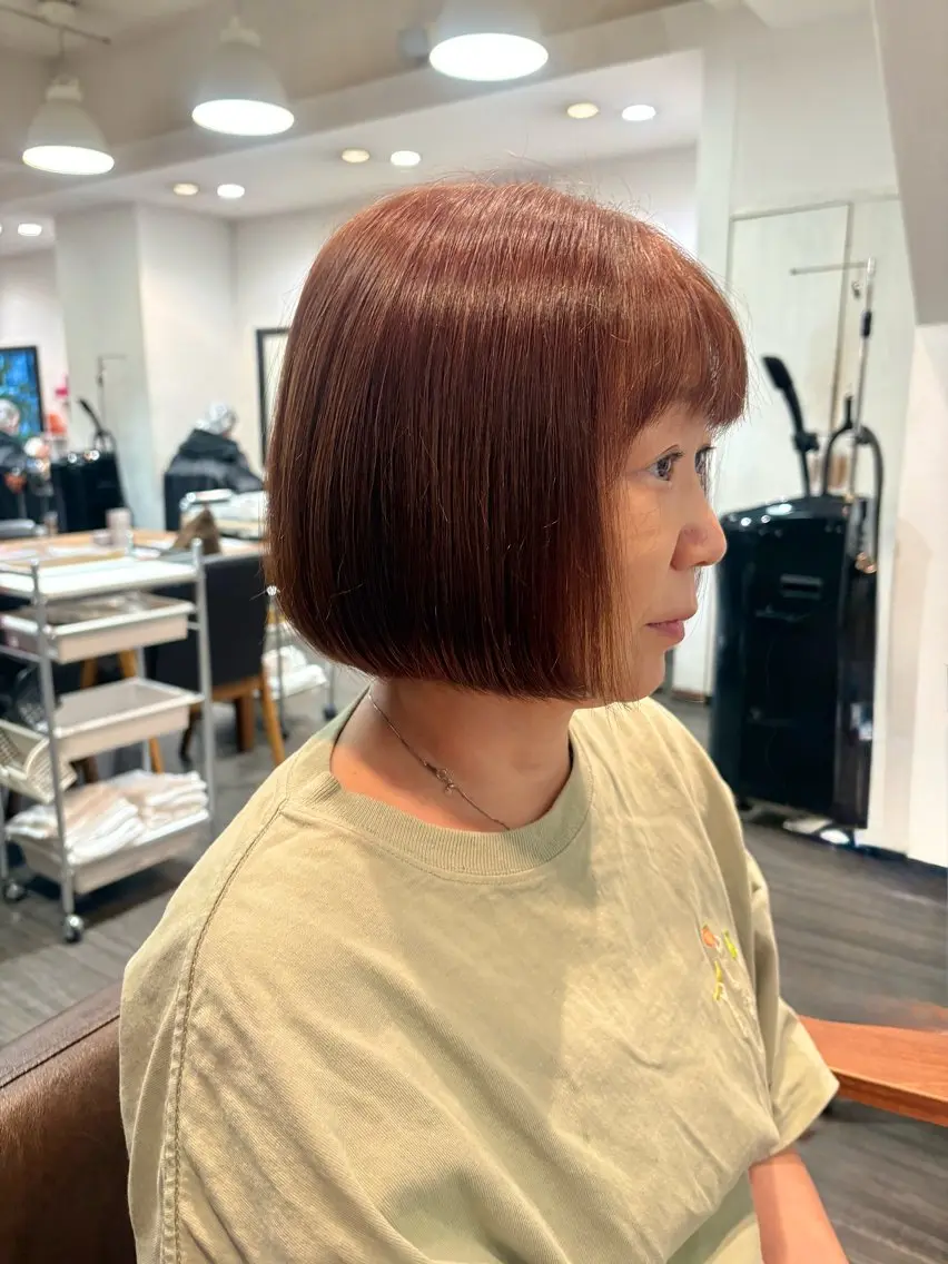 ショート ボブ こやなぎ れいなのヘアスタイル