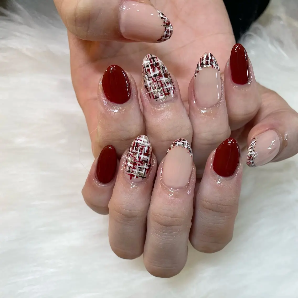 ネイル ツイードネイル Nail Salon Gummi.のネイルデザイン