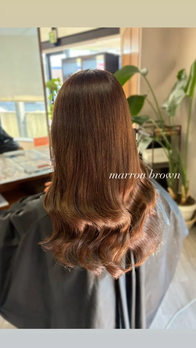 ロング ヘアカラー ワンホン/ 艶カラー arikaになのヘアスタイル