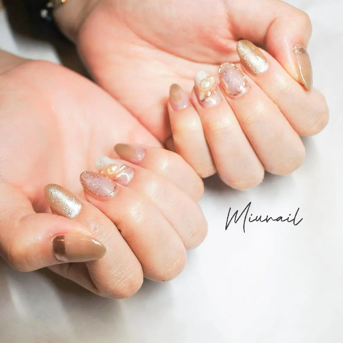 ネイル マグネットネイル ハンドネイル MIU nailのネイルデザイン