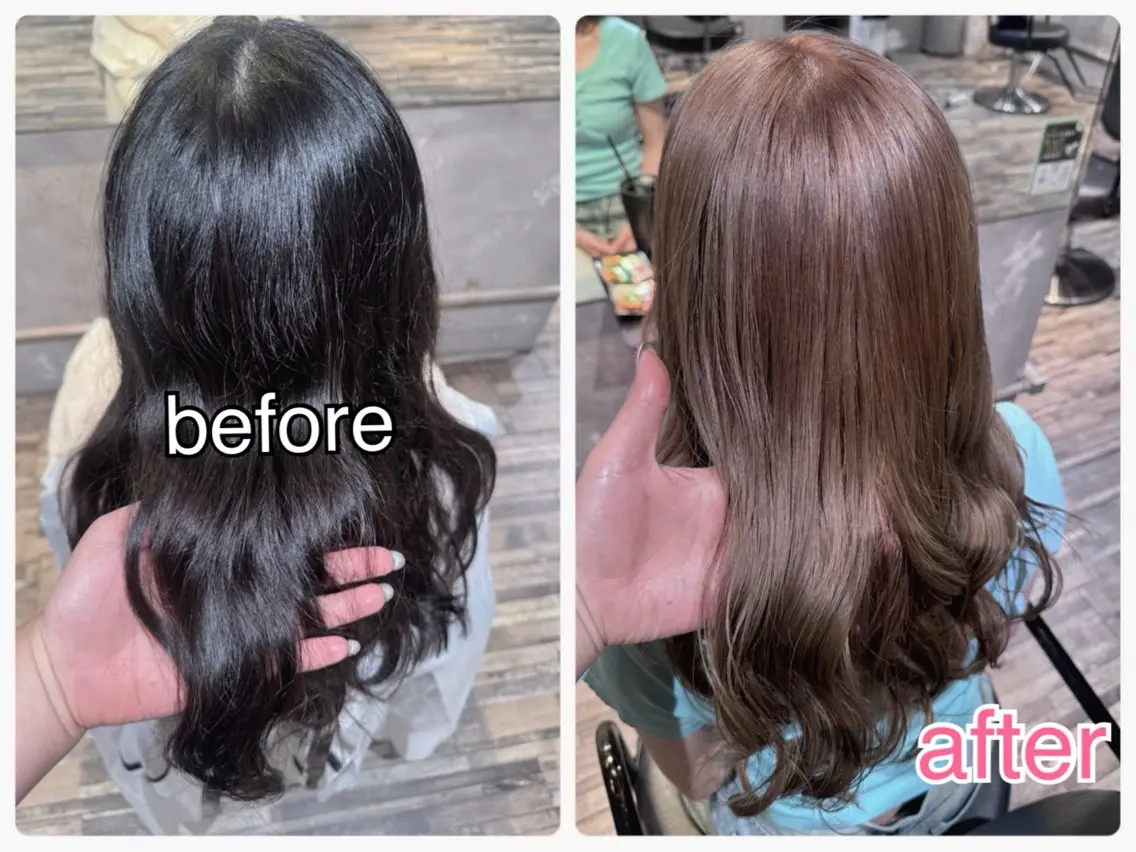 カラー ブリーチ ヘアカラー 北岡 のどかのヘアスタイル