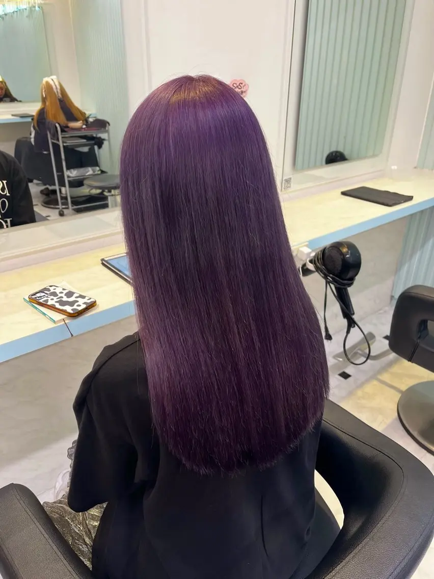ロング カラー ヘアカラー トリートメント ブリーチカラー 🩵MIZUKIのヘアスタイル