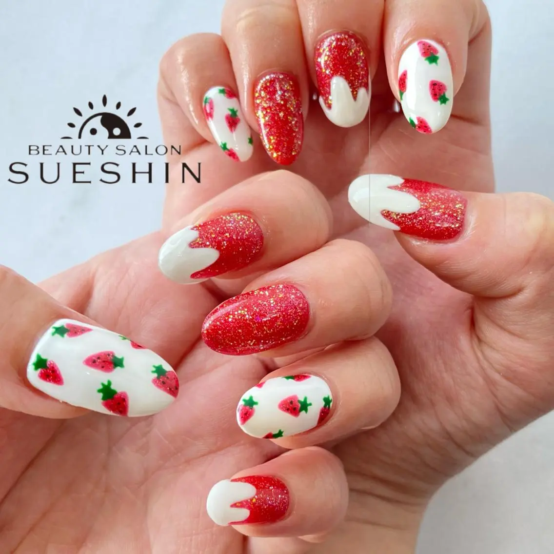 セミロング ネイル S ueshinのネイルデザイン