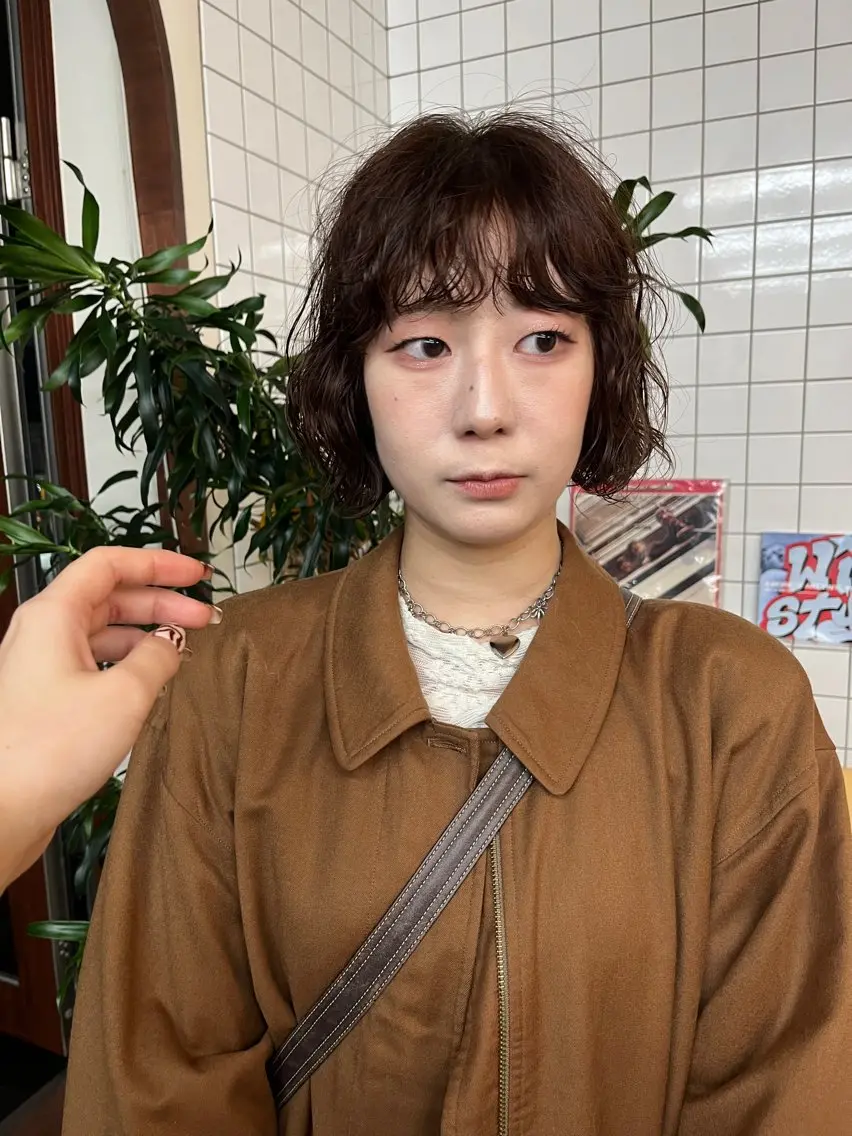 ショート パーマ ボブパーマ/パーマ ウルフパーマのヘアスタイル
