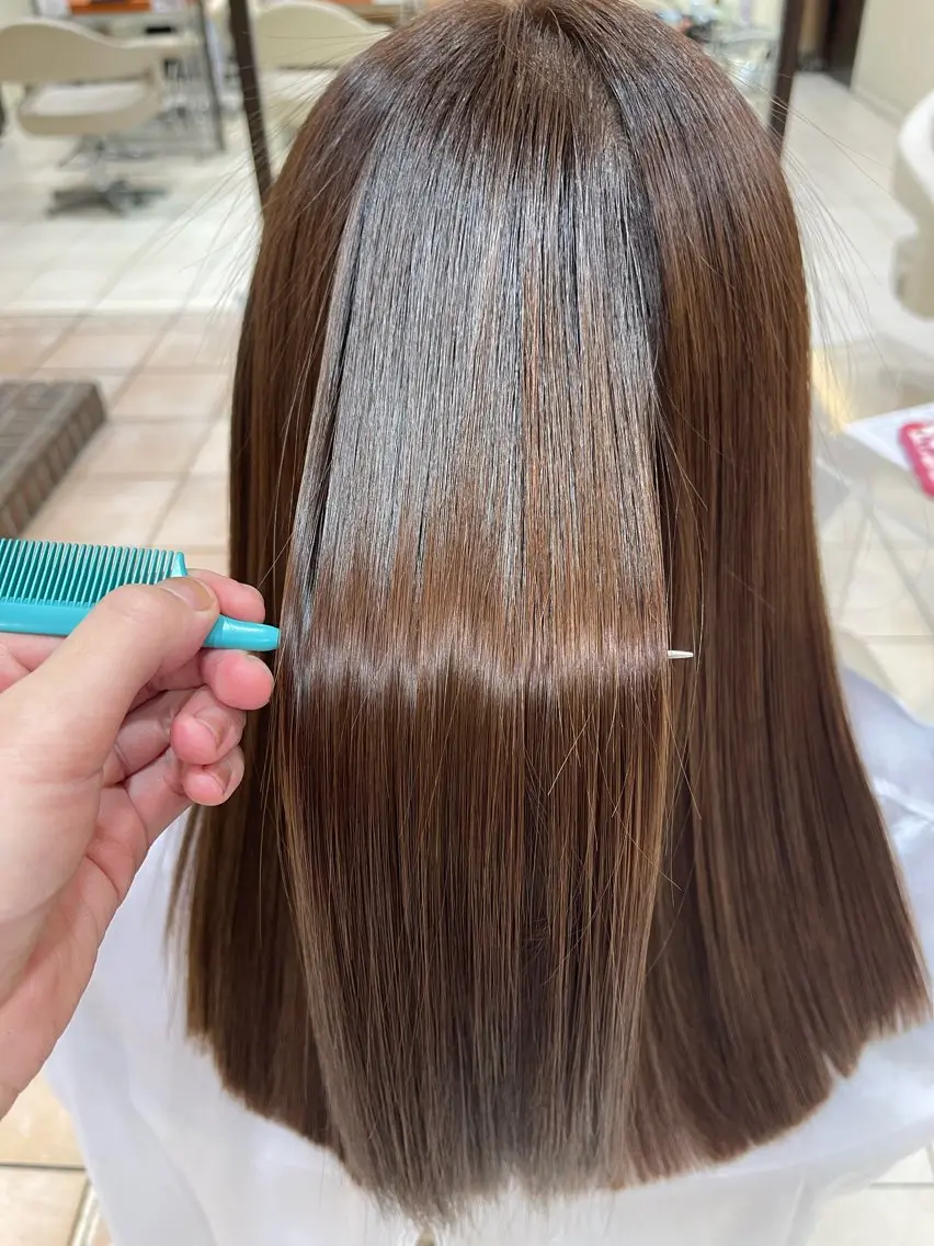 ロング 髪質改善 カネヒラ リョウスケのヘアスタイル