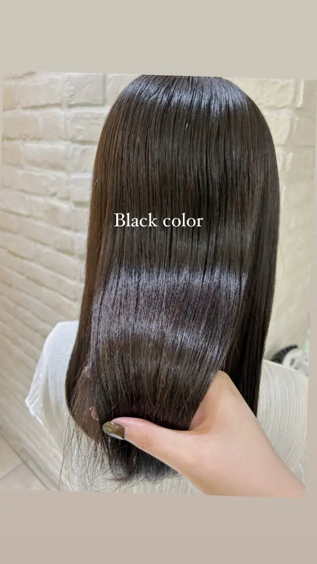 【ミニモ限定価格】黒染めブラックカラー🖤の写真