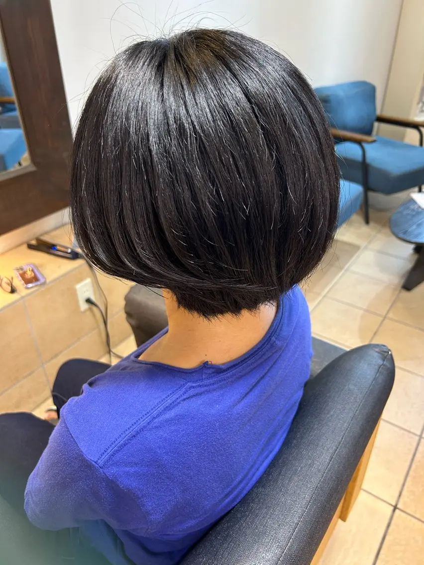 ショート ショートヘア 艶髪特化矯正カット ✨️MOMOEのヘアスタイル