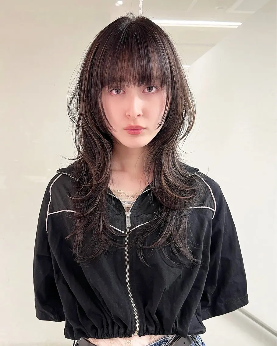 セミロング ハイライト レイヤーカット TOMOYA/ ショート、レイヤーのヘアスタイル