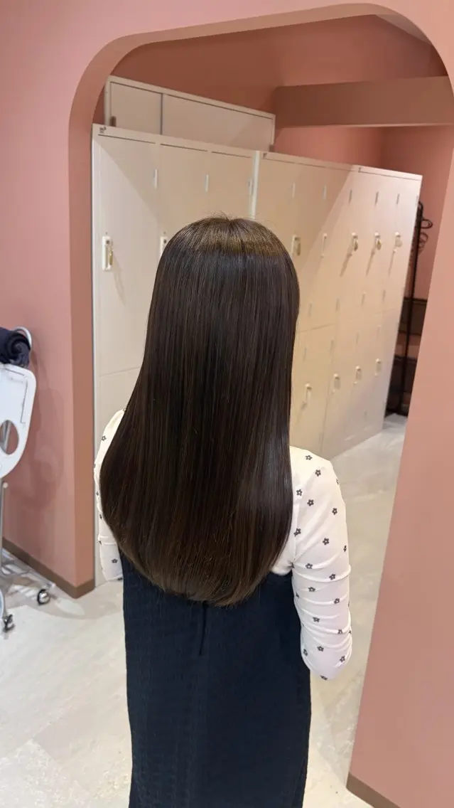 セミロング カラー パーマ カット ヘアカラー 縮毛矯正 聖菜/ hina /レイヤー/艶カラーのヘアスタイル