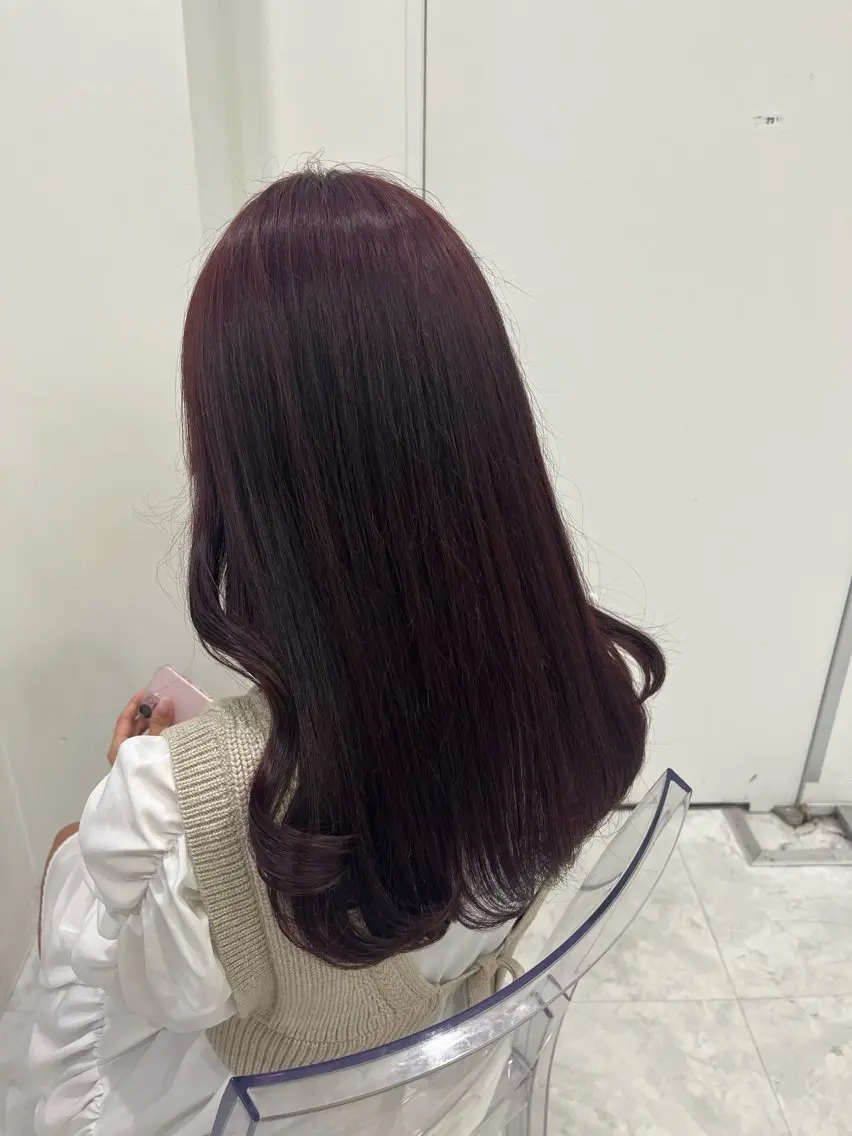 ロング カラー ガーリー♡女の子っぽ ヘア♡ピンクカラー♡のヘアスタイル