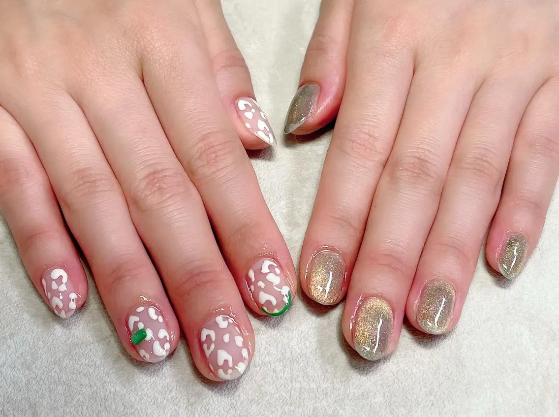 ネイル アートネイル マグネットネイル lemon nailレモンネイルのネイルデザイン