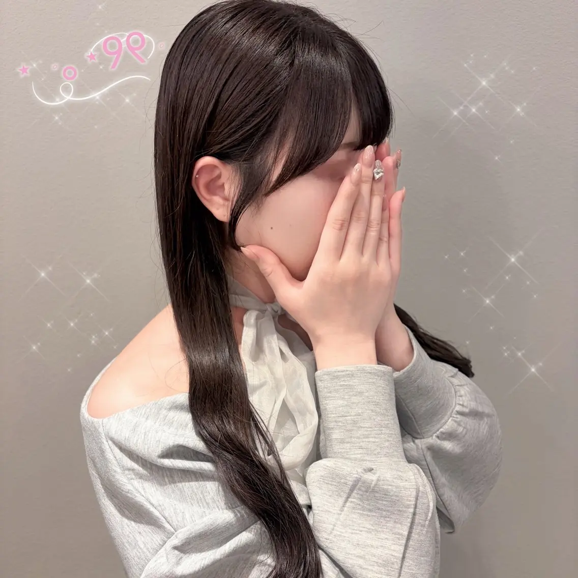ロング カラー サイドバング カット ヘアカラー 顔周り/ガーリー /ヘアメ/あつはのヘアスタイル