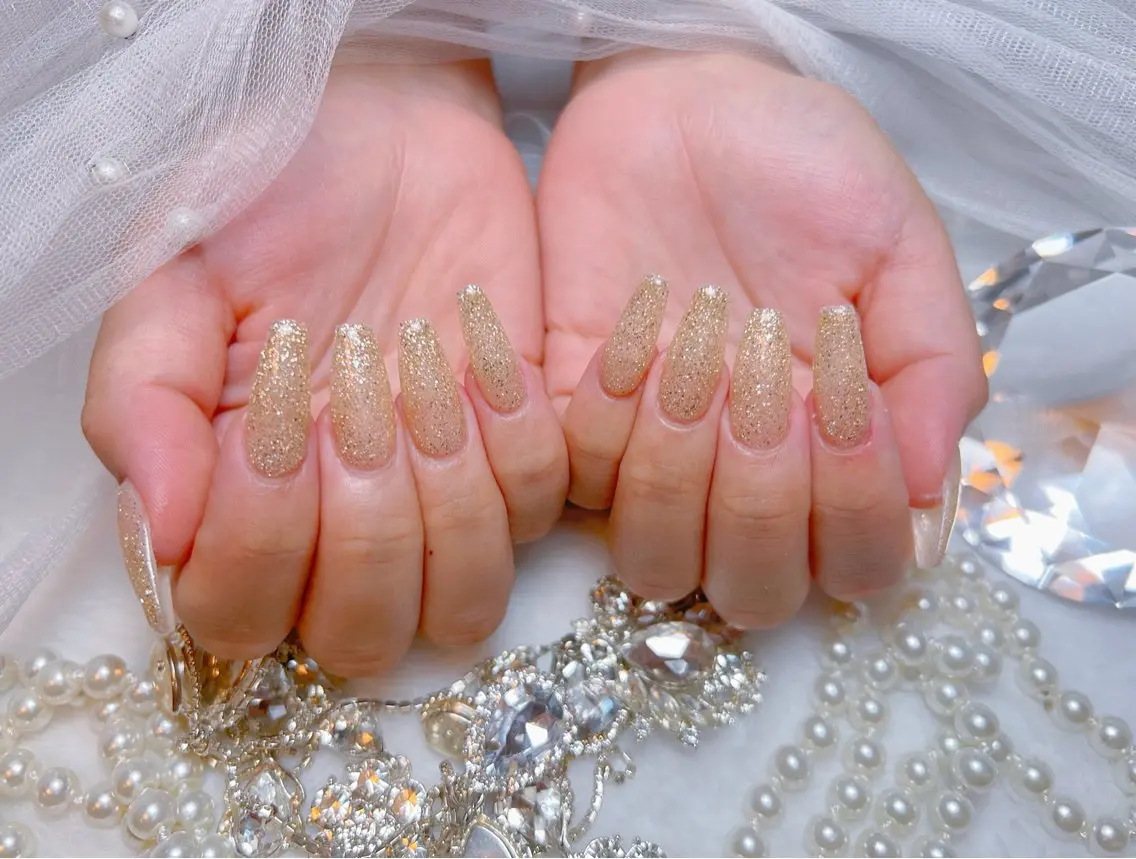 ネイル アートネイル オーロラネイル チークネイル 長さ出し フットネイル Miya _nailのネイルデザイン