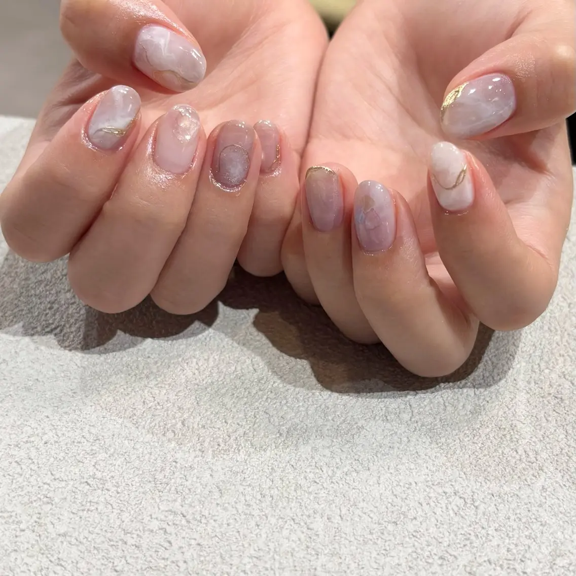 ネイル ニュアンスネイル ハンドネイル 大阪/阿波座ちゅるん シンプル/パラジェルのネイルデザイン