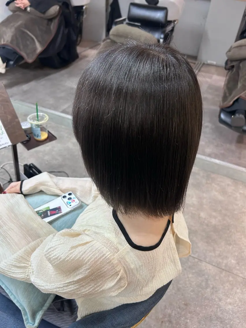 ミディアム ヘアカラー 髪質改善カラー/ 透明感カラー🫧のヘアスタイル